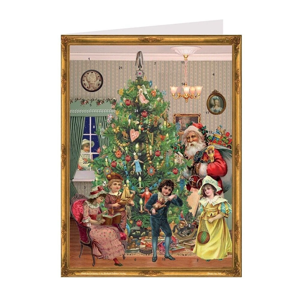 Victorian Tree Richard Sellmer Mini Advent Card 105 x 155 mm - Image 1 of 1