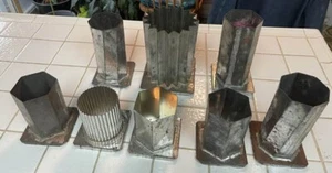 Lot of Eight (8) Candle Molds - Lot. # 1 - Bild 1 von 3