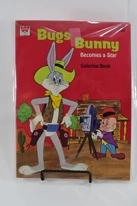 BUGS BUNNY COLORING BOOK WHITMAN 1974  WARNER BROS BECOMES A STAR - Picture 1 of 7