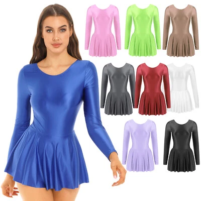 Mujer Ballet Falda Leotardo Spandex Gimnasia Body Bailarina Ropa de Baile Foto 1 de 3