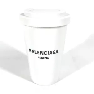BALENCIAGA 666275 Cup with lid tableware interior Logo VENEZIA tumbler Unused - Bild 1 von 14