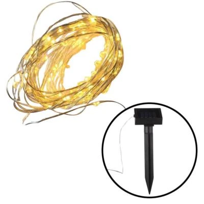 HUNNYKOME 20 футов 100 светодиодов интегрированный светодиодный солнечной меди струнный свет в/на открытом воздухе новый - Изображение 1 из 4