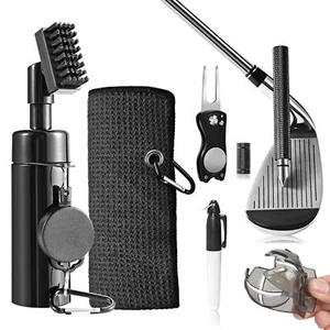 HUIJUTCHEN Golf Club Cleaning Kit with Golf Club Cleaner with Water Golf Towel D - Picture 1 of 8