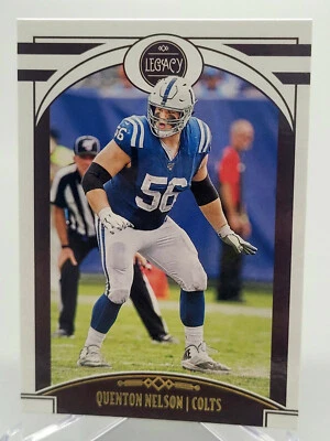 2020 PANINI LEGACY QUENTON NELSON BASE FOOTBALL CARD COLTS NFL donruss topps - Image 1 of 2