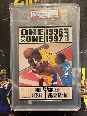 1996 Collector's Choice Kobe Bryant Rookie One On One Jumbo PSA 5! RARE LOW POP! - Image 1 of 2
