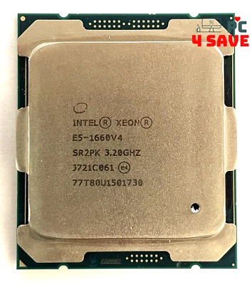 Intel Xeon E5-1660 V4 3.20Ghz 8-Core 20MB LGA2011-3 Server CPU Processor SR2PK - Image 1 of 2