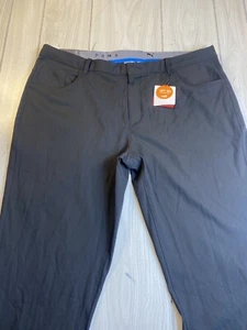 NEW Men's Puma Jackpot 5 Pocket Golf Pants  Black 40/32 NWT! - Picture 1 of 11