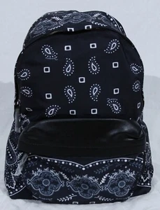 Dsquared2 Unisex fabric leather trim backpack Made in Italy - Picture 1 of 13