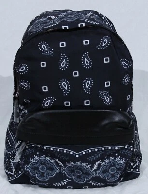 Dsquared2 Unisex fabric leather trim backpack Made in Italy - Image 1 of 4