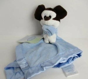 NWT Kmart Disney Baby Mickey Mouse Blue Plush Satin Security Blanket Toy Lovey - Picture 1 of 6