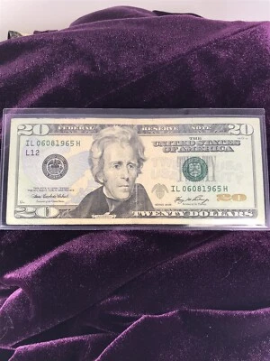 June 08, 1965 Birthday Federal Note Twenty Dollar Note Serial 06081965 - Image 1 of 4