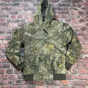Game Winner Real Tree Camo Insulated Hooded Jacket Youth Size M Hunting Camping - Picture 1 of 6