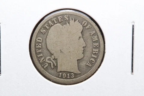 1913-S Barber Dime G 3OPN Cover