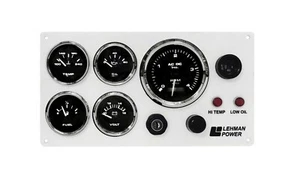 Lehman Power Engine Marine Instrument Panel Pre-Wired USA Made - Bild 1 von 3