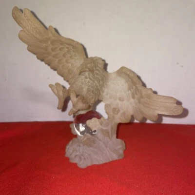 Vintage EAGLE ON A CLEAR BALL- Figurine-Frosted Lucite- Estate Find - Image 1 of 4