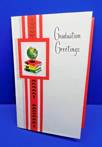 Tarjeta de "Saludos de Graduación" vintage sin usar - Envío gratuito - Imagen 1 de 4