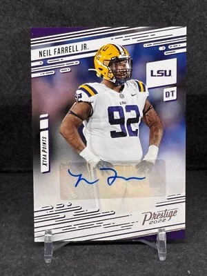 Neil Farrell Jr 2022 Chronicles Prestige Xtra Points #PX-NFJ Autograph Dolphins - Image 1 of 2