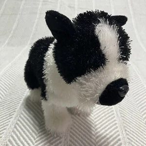 Boston Terrier Dog Plush Ganz Black and White Stuffed Animal Plush No Code - Picture 1 of 11