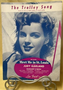 1944 The Trolley Song Sheet Music from Meet Me In St Louis Judy Garland Cover - Picture 1 of 4