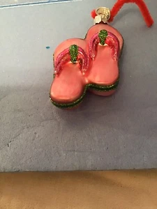 Christmas Ornament “flip Flops” - Picture 1 of 3