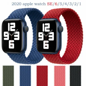 Solo Elastic Belt Loop Silicone Strap For Apple Watch 6 SE 5 4 3 2 1 iWatch band - Picture 1 of 20