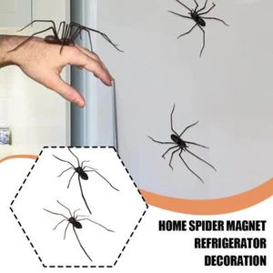 3D Realistic Spider Fridge Magnets Strong Fridge Magnets Home Decorations Best - Foto 1 di 14