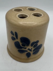 Pfaltzgraff Volkskunst hellbraun blau Zahnbürstenhalter Vintage - Bild 1 von 4