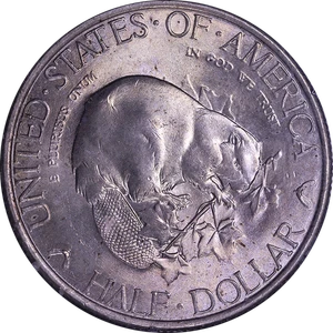 1936 Albany Commem Half Dollar PCGS MS64 Rattler Holder Strong Strike - Picture 1 of 4