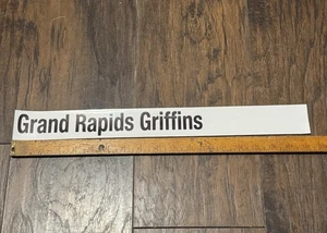 Grand Rapids Griffins AHL Issued Pro Stock Locker Room Standings Board Nameplate - Picture 1 of 3