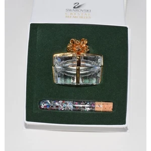 Swarovski Crystal Memories Secrets Gold Bow Surprises Jewelry Gift Box Retired - Picture 1 of 8