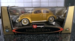 Burago Gold Collection VW Käfer Beetle 1955 Maßstab 1:18 mit OVP unbespielt - Bild 1 von 6