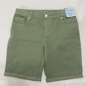 Cat & Jack - Boys Olive Green Bermuda Shorts - Size XL (14) - Picture 1 of 8
