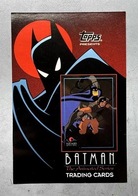 ULTRA RARE 1993 TOPPS BATMAN The Animated Series PROTOTYPE PROMO CARD (EX/NM) * - Image 1 of 2