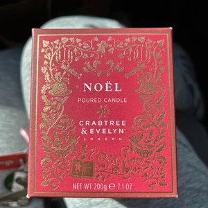 Crabtree & Evelyn NOEL 7.1 oz Poured Candle Christmas Holiday Unused - Picture 1 of 5