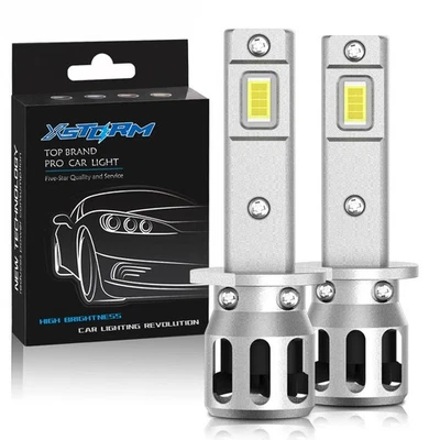 H1 H3 LED Headlight Lamps 25000LM 6500K CSP High Low Beam Car Fog Lights 12V New - Image 1 of 4