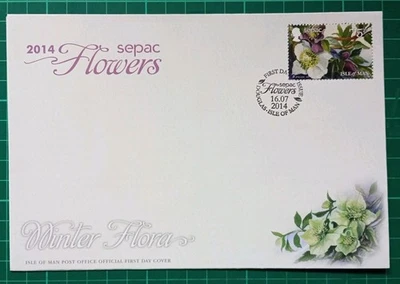 Isle of Man 2014 Sepac Flowers FDC - Image 1 of 2
