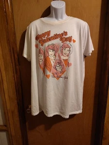 The Golden Girls Happy Valentine's Day Men's 2XL T Shirt EUC - Picture 1 of 3
