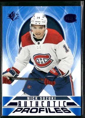 2020-21 SP #AP-10 Nick Suzuki Authentic Profiles Blue - Image 1 of 2