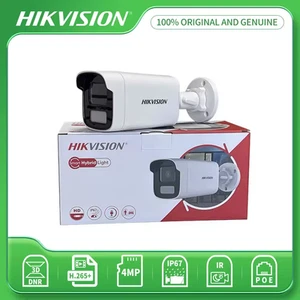 Hikvision 4MP POE IP Bullet Network Camera Human Vehicle Detection Built-in Mic - Picture 1 of 6