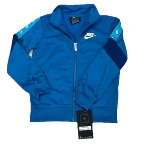 Nike Jugend Jungen klein 4-5 Jahre kaiserblau durchgehender Reißverschluss Trainingsjacke Sweatshirt - Bild 1 von 7