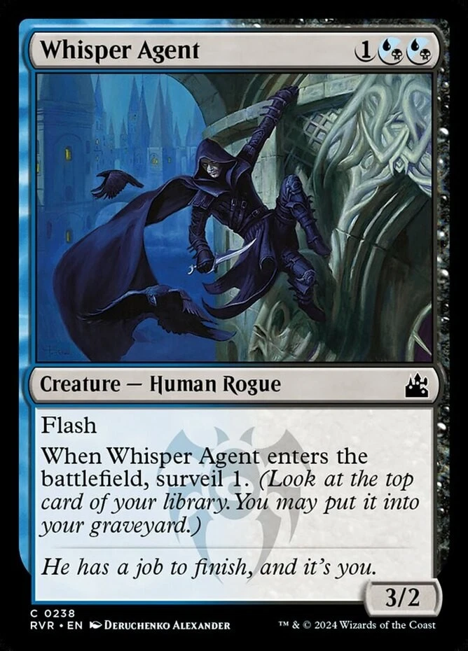 x1 Whisper Agent - Ravnica Remastered - NM - MTG - Image 1 of 1