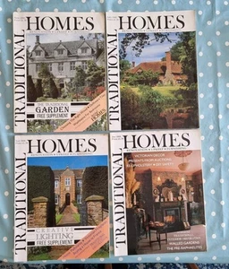 4 x Traditional Homes Magazines 1989 / Design / Decorating / Vintage - Foto 1 di 9