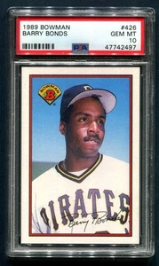 1989 Bowman Barry Bonds #426 PSA 10 GEM MINT 💎 - Picture 1 of 2