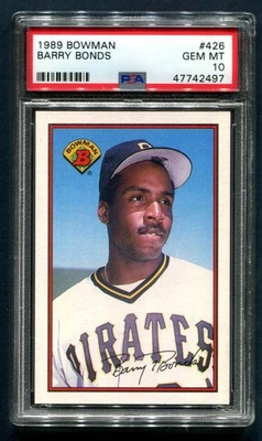 Bowman Barry Bonds #426 1989 PSA 10 gemas como nuevo 💎 Foto 1 de 2