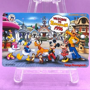 Mickey Minnie Donald Goofy Toontown 1996 Tokyo Disneyland Phone Card Japan - Picture 1 of 6