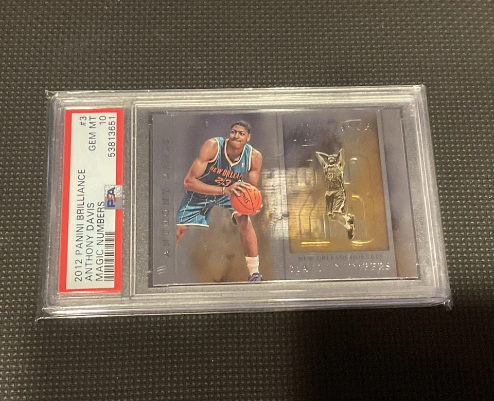 2012-13 Panini Brilliance Magic Numbers Anthony Davis #3 PSA 10 GEM MT Rookie RC - Image 1 of 2