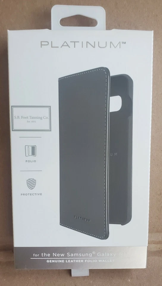 Platinum Leather Folio Case Cover for Samsung Galaxy S10 Black Hp85