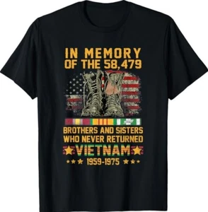 In Memory Of The 58479 Brothers And Sisters Vietnam Veteran Unisex T-Shirt - Picture 1 of 3