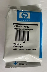 CARTUCHO DE TINTA original de impresora triple color HP 60 CC643WN - Imagen 1 de 3