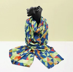 Oversize Schal - bunt bedrucktes Herbstschal - modernes Tuch, Halstuch, Kopftuch - Bild 1 von 7